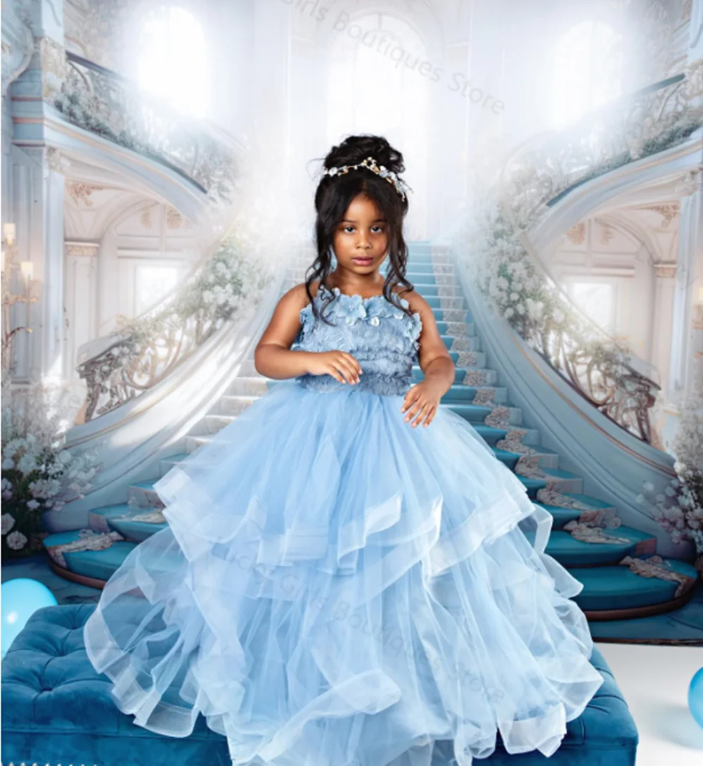 Flower Girl Dresses Ruffles Tulle Appliques Child Birthday Party Wedding Holy Communion Dresses for Kids Girl
Flower Girl Dresses Ruffles Tulle Appliques Child Birthday Party Wedding Holy Communion Dresses for Kids Girl