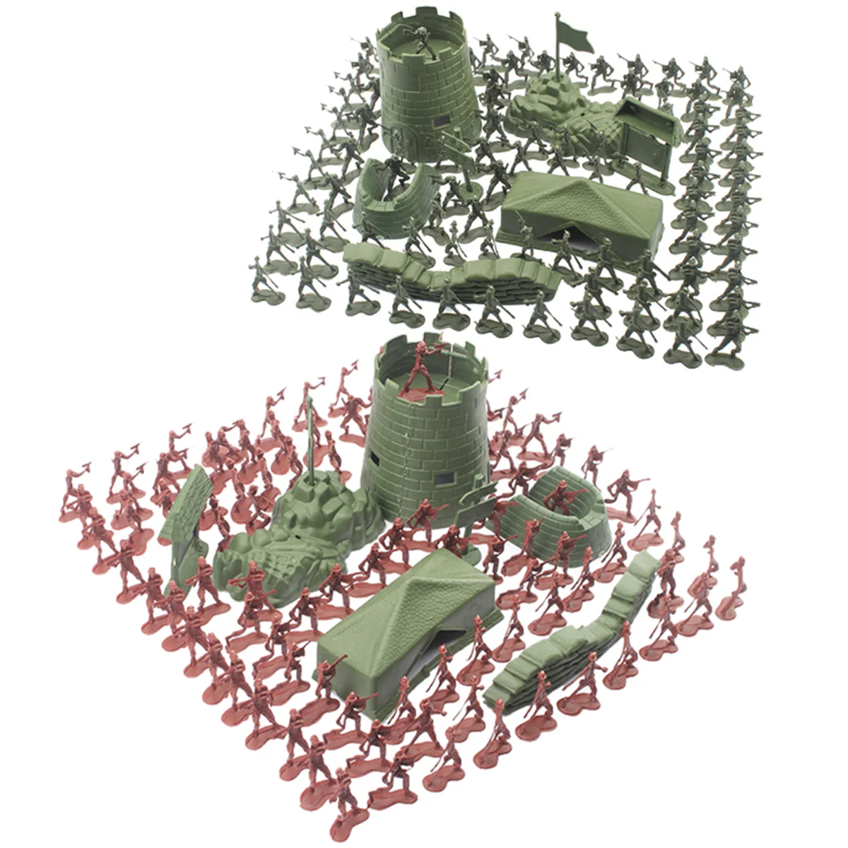 200pcs Mini Soldier Toy Plastic Soldier Model Toy Men Figures Accessories Kit Decor (Red + Green)
200pcs Mini Soldier Toy Plastic Soldier Model Toy Men Figures Accessories Kit Decor (Red + Green)