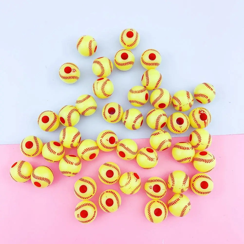 200Pcs Yellow Sports Theme Baseball Beads DIY Jewelry Making Accessories Bracelet Necklace Anklet Earrings Craft Decor Loose
200Pcs Yellow Sports Theme Baseball Beads DIY Jewelry Making Accessories Bracelet Necklace Anklet Earrings Craft Decor Loose