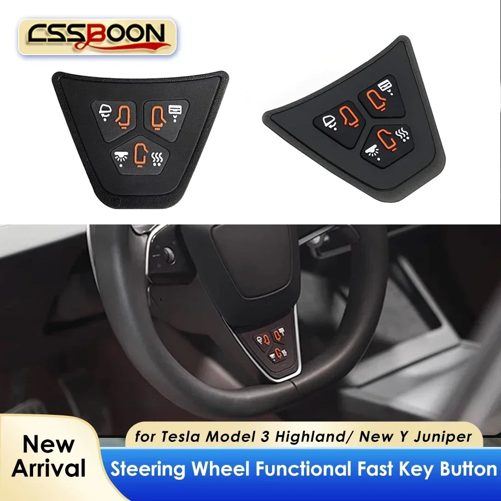 Custom Physical Function Buttons for Tesla Model 3 Highland New Y Juniper Steering Wheel Interior Accessories Easy Installation
Custom Physical Function Buttons for Tesla Model 3 Highland New Y Juniper Steering Wheel Interior Accessories Easy Installation