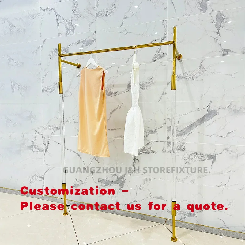 custom.High-end Display Stand Shiny Gold Stainless Steel Display Rack Fashion Clothes Display Stands Shopping Mall Retail
custom.High-end Display Stand Shiny Gold Stainless Steel Display Rack Fashion Clothes Display Stands Shopping Mall Retail