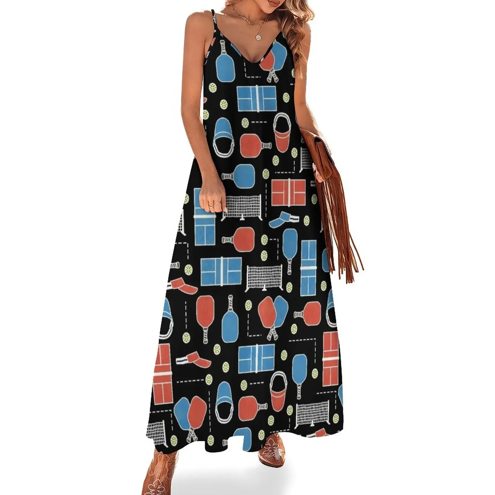 Pickleball Life Sport Pattern Dark Sleeveless Dress women's clothing summer 2025 novelties Female dress
Pickleball Life Sport Pattern Dark Sleeveless Dress women's clothing summer 2025 novelties Female dress