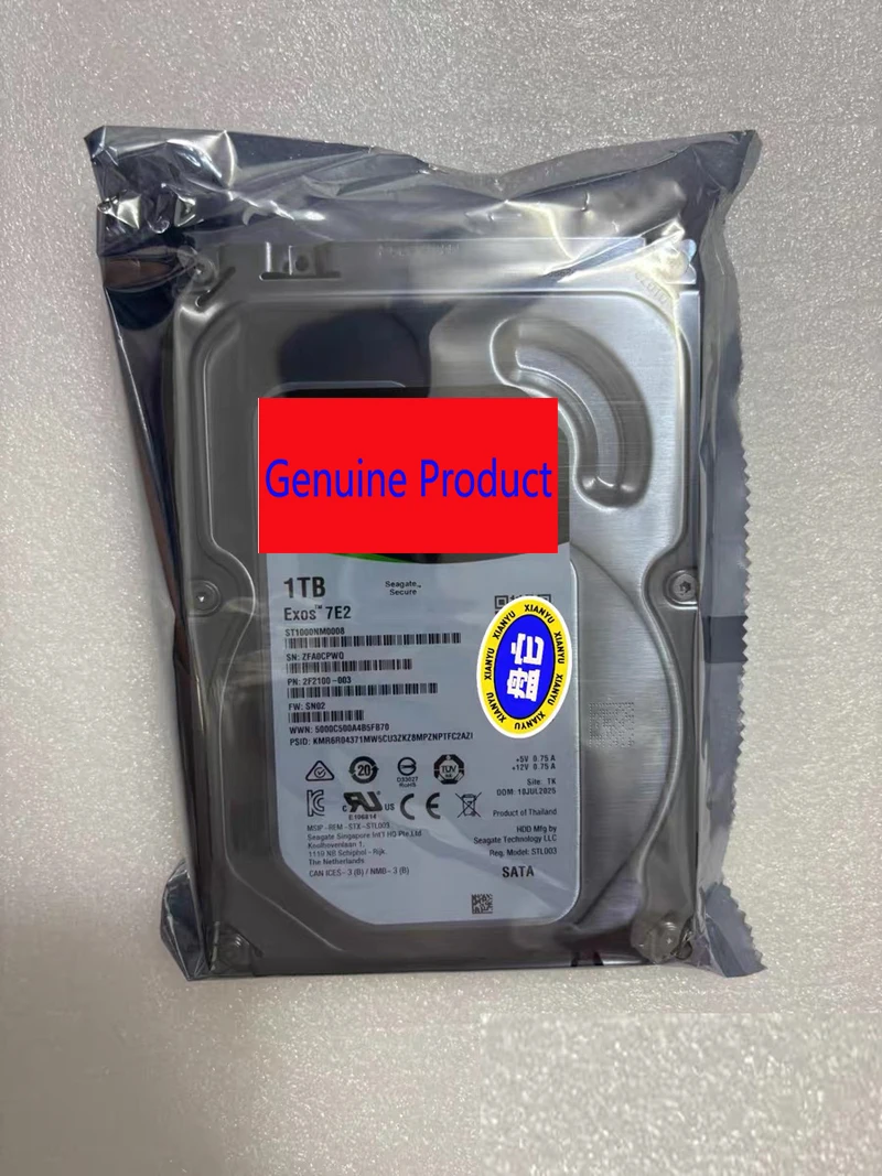 NEW Exos 7E2 1TB SATA 6Gb/s 128MB Cache 3.5-Inch Enterprise ST1000NM0008
NEW Exos 7E2 1TB SATA 6Gb/s 128MB Cache 3.5-Inch Enterprise ST1000NM0008