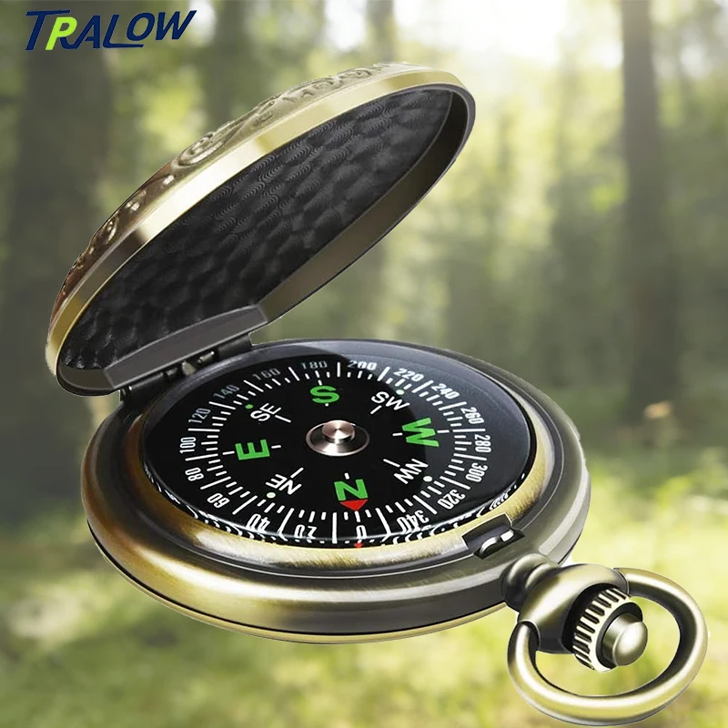TRALOW Retro Zinc Alloy Classic Compass Portable Flip Pocket Watch Compass for Outdoor Hiking Camping Survival Gift Collection
TRALOW Retro Zinc Alloy Classic Compass Portable Flip Pocket Watch Compass for Outdoor Hiking Camping Survival Gift Collection
