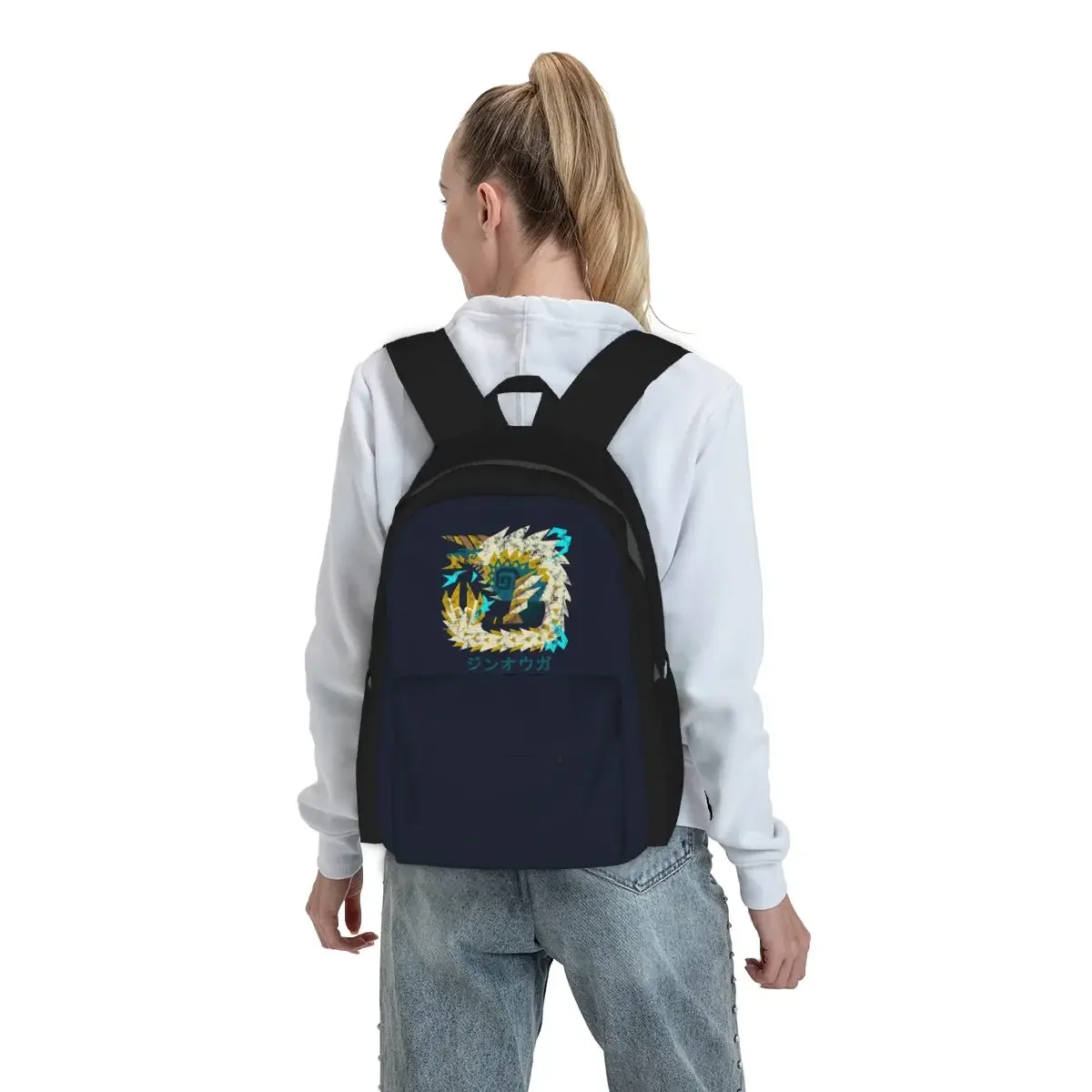 Monster Hunter World Iceborne Zinogre Kanji Backpack Boys Girls BookBag Children School Bag Laptop Shoulder Bags for Men Women
Monster Hunter World Iceborne Zinogre Kanji Backpack Boys Girls BookBag Children School Bag Laptop Shoulder Bags for Men Women