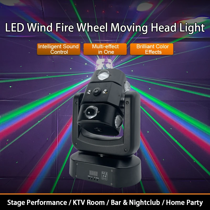 Dj Lights for Parties 150W RGBW Wind Fire Wheel Moving Head Stage Light LED Laser Beam Strobe DMX512 Sound Auto DJ Disco Bar KTV
Dj Lights for Parties 150W RGBW Wind Fire Wheel Moving Head Stage Light LED Laser Beam Strobe DMX512 Sound Auto DJ Disco Bar KTV