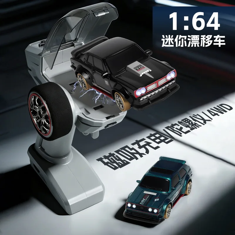Mini Rc Drift Car 1 /64 Full Proportional Gyroscope Four Wheel Drive Magnetic Charging Remote Control Model Desktop For Adult
Mini Rc Drift Car 1 /64 Full Proportional Gyroscope Four Wheel Drive Magnetic Charging Remote Control Model Desktop For Adult