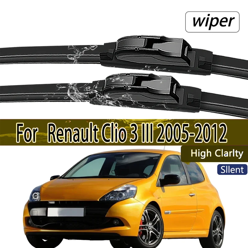 For Renault Clio 3 III 2005-2012 Front Windshield Wiper Blades 2pcs Windscreen Window Accessories Windshield wiper
For Renault Clio 3 III 2005-2012 Front Windshield Wiper Blades 2pcs Windscreen Window Accessories Windshield wiper