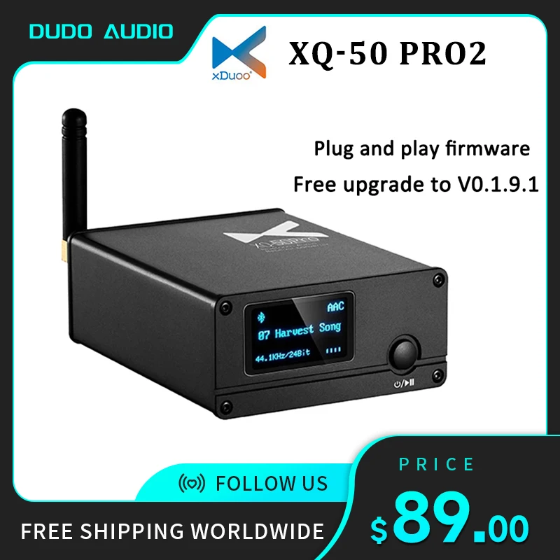 XDUOO XQ-50 PRO2 /XQ-50S Bluetooth Audio Receiver Converter QCC5125 Buletooth 5.1 DAC XQ-50 pro support PC USB DAC XQ-50 PRO2
XDUOO XQ-50 PRO2 /XQ-50S Bluetooth Audio Receiver Converter QCC5125 Buletooth 5.1 DAC XQ-50 pro support PC USB DAC XQ-50 PRO2