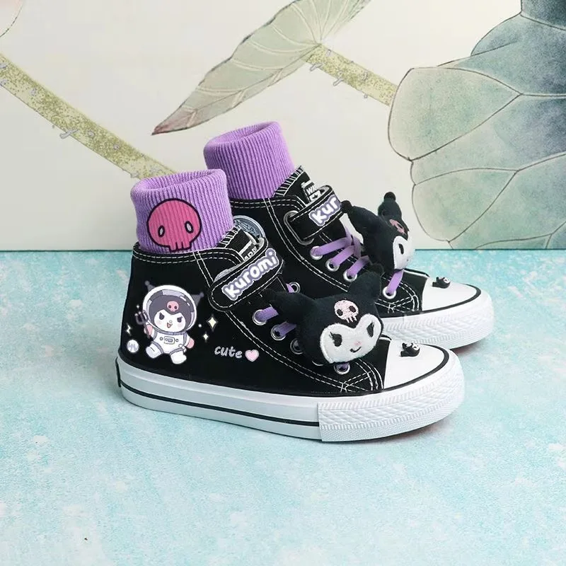 Cute Versatile Kids Kuromi Girls Sneakers Kids Off White Shoes Spring Autumn New Student Kawaii Canvas Shoes for Boys and Girls
Cute Versatile Kids Kuromi Girls Sneakers Kids Off White Shoes Spring Autumn New Student Kawaii Canvas Shoes for Boys and Girls