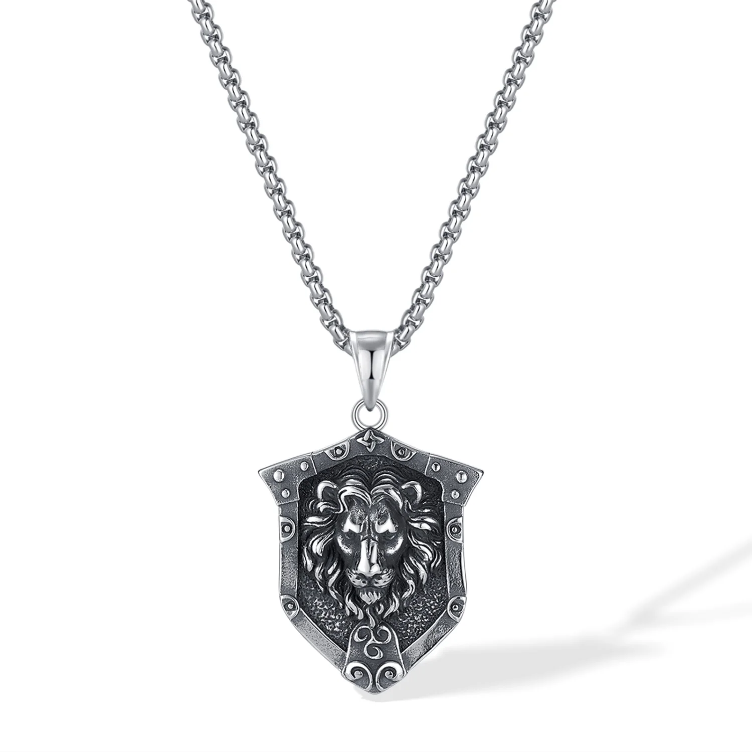 Men’s Punk Lion Head Shield Pendant Necklace – Bold Stainless Steel Animal Jewelry for Hip Hop Style
Men’s Punk Lion Head Shield Pendant Necklace – Bold Stainless Steel Animal Jewelry for Hip Hop Style