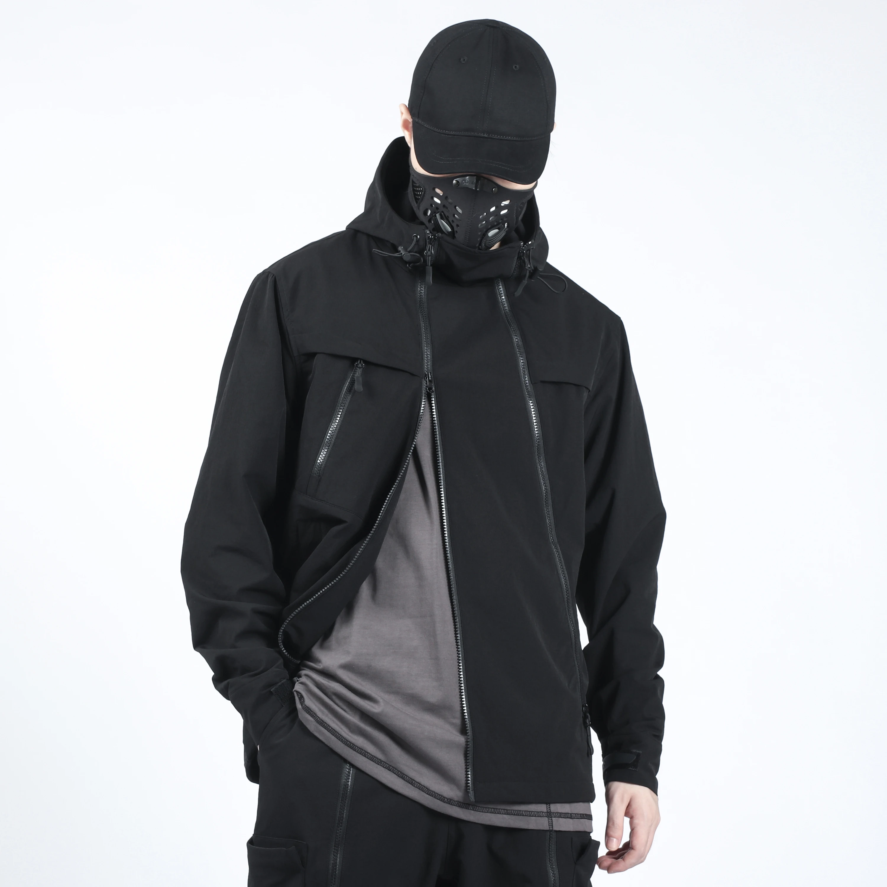 SILENSTORM 21AW Three Zipper Lightweight Jacket Silenstorm Techwear Streetwear Ninjawear Aesthetic Futuristic Black Tech Coat
SILENSTORM 21AW Three Zipper Lightweight Jacket Silenstorm Techwear Streetwear Ninjawear Aesthetic Futuristic Black Tech Coat