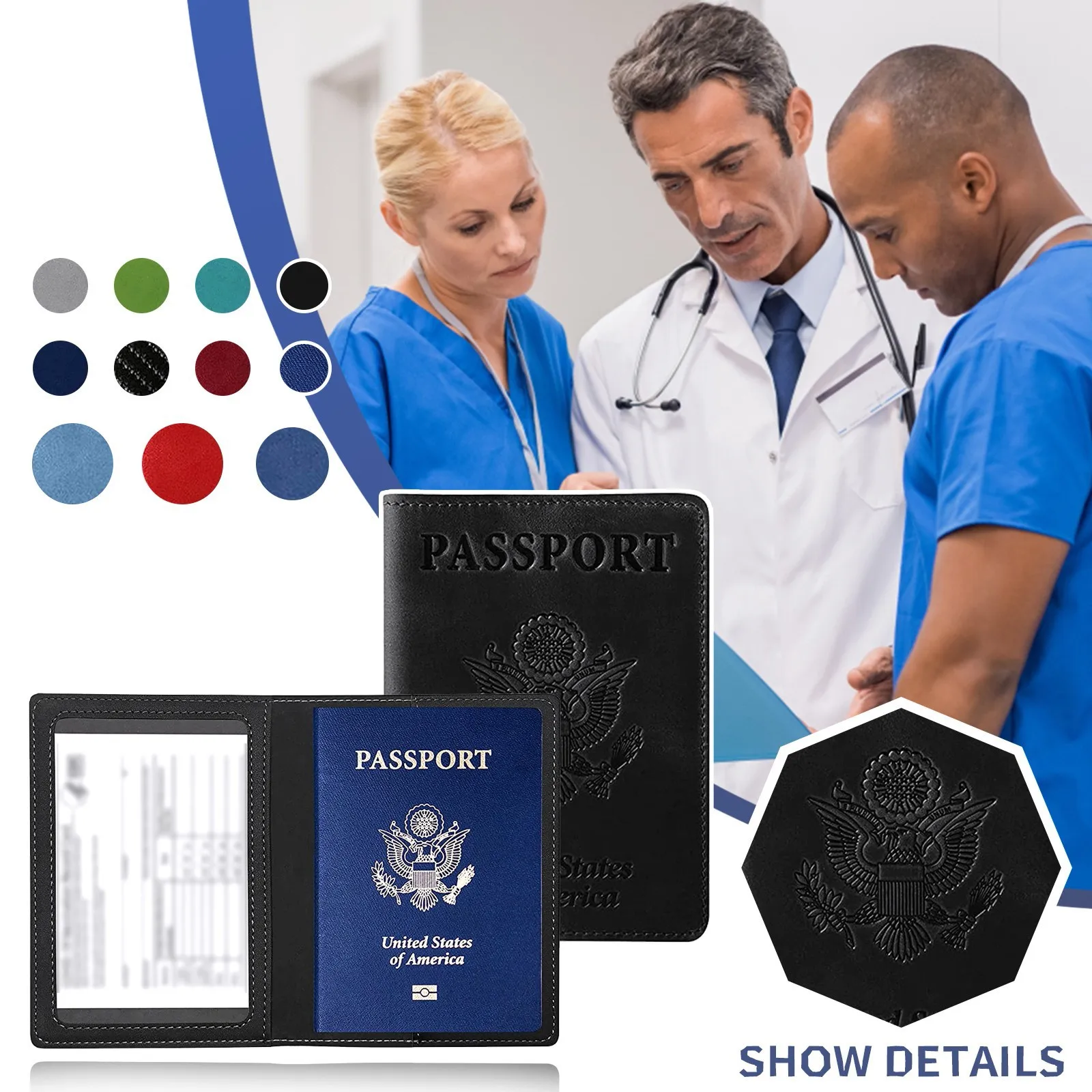 Unisex Leather Passport Cover Women Men Genuine Leather Passport Case Pocket Carry Travel Card Holder Wallet Portable Leather
Unisex Leather Passport Cover Women Men Genuine Leather Passport Case Pocket Carry Travel Card Holder Wallet Portable Leather