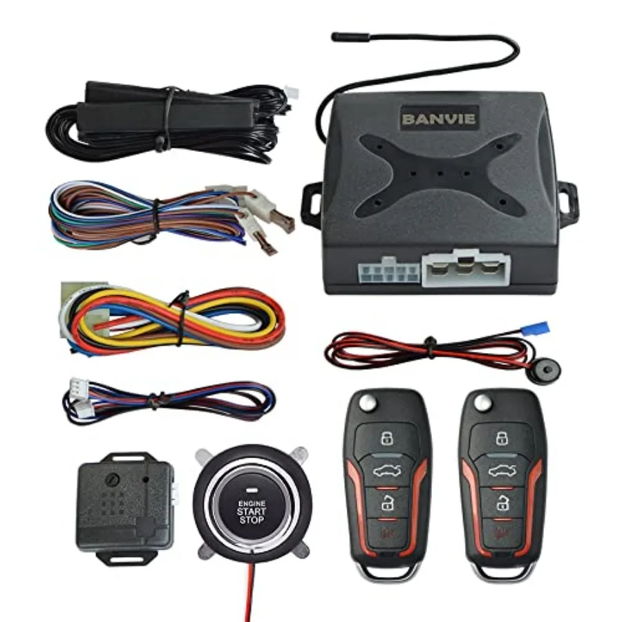 Car Alarm System Push to Start Ignition Kit PKE Passive Keyless Entry Car Alarm System with Remote Start Push to Engine Start S
Car Alarm System Push to Start Ignition Kit PKE Passive Keyless Entry Car Alarm System with Remote Start Push to Engine Start S