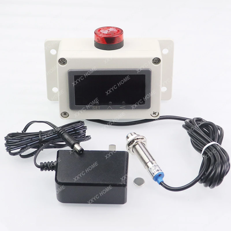 Motor speed meter Electronic digital tachometer Anti-Hall magnet sensor stop low speed high speed alarm
Motor speed meter Electronic digital tachometer Anti-Hall magnet sensor stop low speed high speed alarm