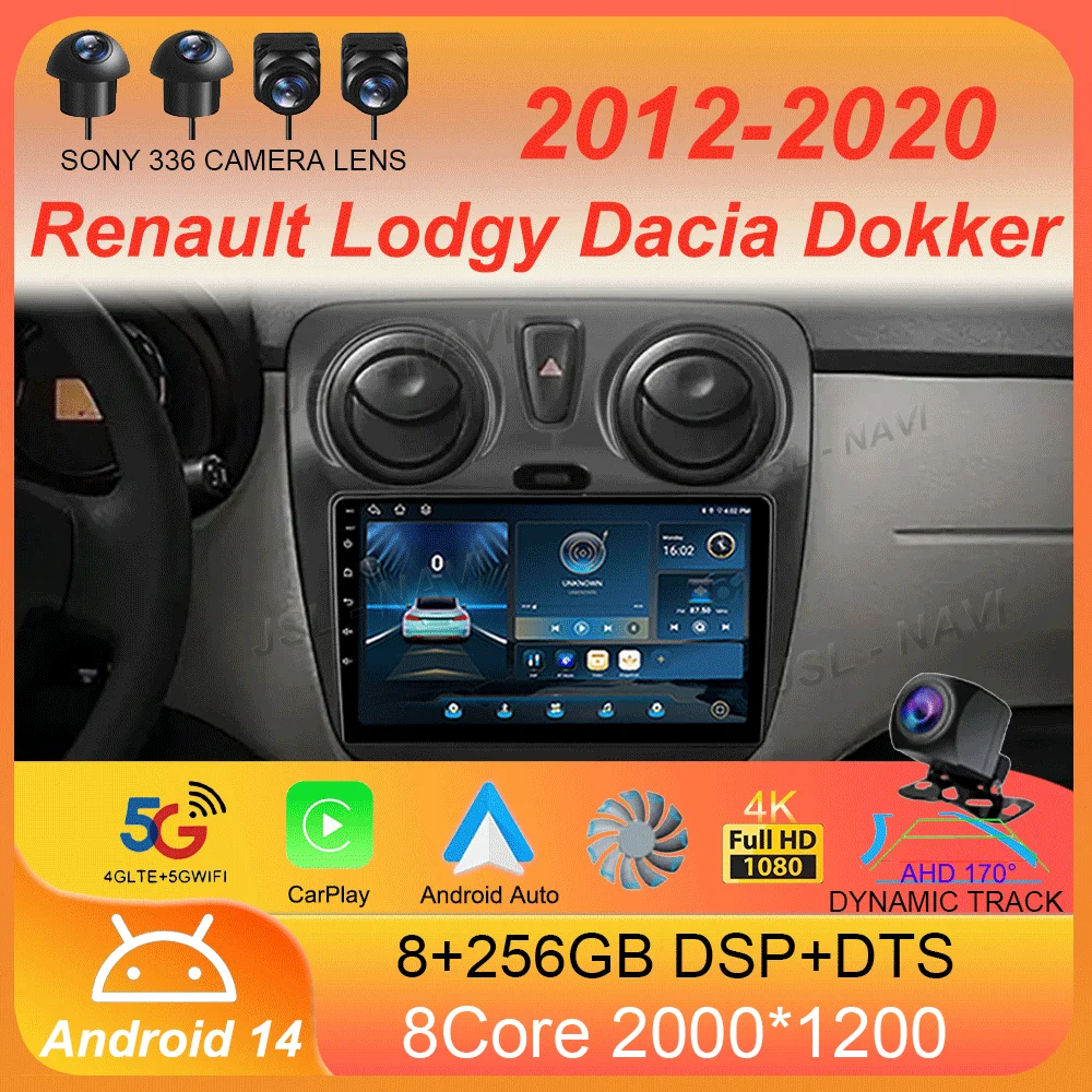 Android 14 Carplay Auto WIFI+4G For Renault Lodgy Dacia Dokker 2012-2020 Car Radio Multimedia Video Player Navigation GPS Stereo
Android 14 Carplay Auto WIFI+4G For Renault Lodgy Dacia Dokker 2012-2020 Car Radio Multimedia Video Player Navigation GPS Stereo