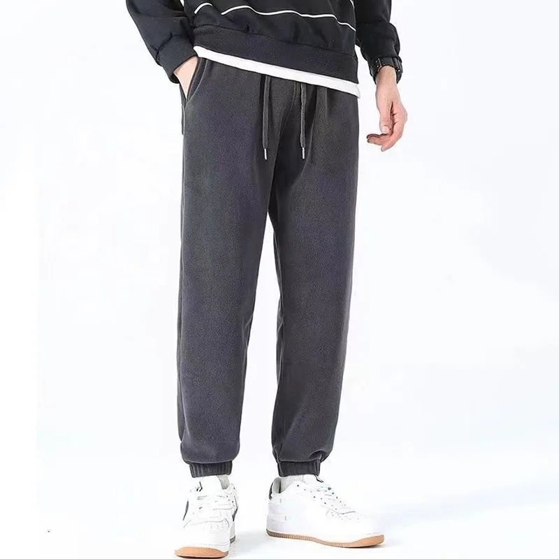 Autumn Winter Men Double-Sided Fleece Pants Solid Color Thicken Warm Trousers Fashion Male Casual Loose Drawstring Sweatpants
Autumn Winter Men Double-Sided Fleece Pants Solid Color Thicken Warm Trousers Fashion Male Casual Loose Drawstring Sweatpants