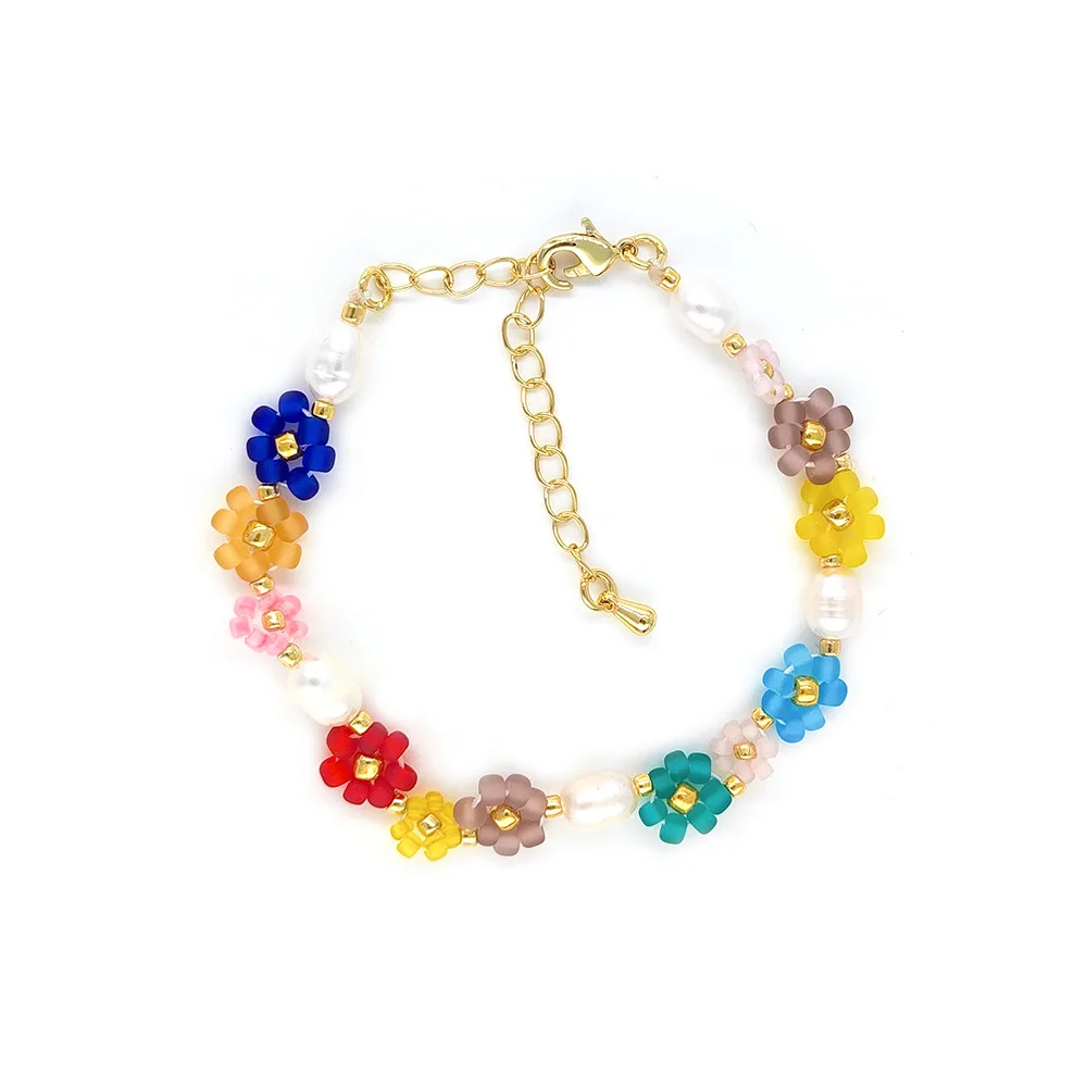 Beaded bracelet Originality Pearl Chroma Bohemia Design Hand knitting Adjustable Female Tide Simple Rice bead bracelet
Beaded bracelet Originality Pearl Chroma Bohemia Design Hand knitting Adjustable Female Tide Simple Rice bead bracelet