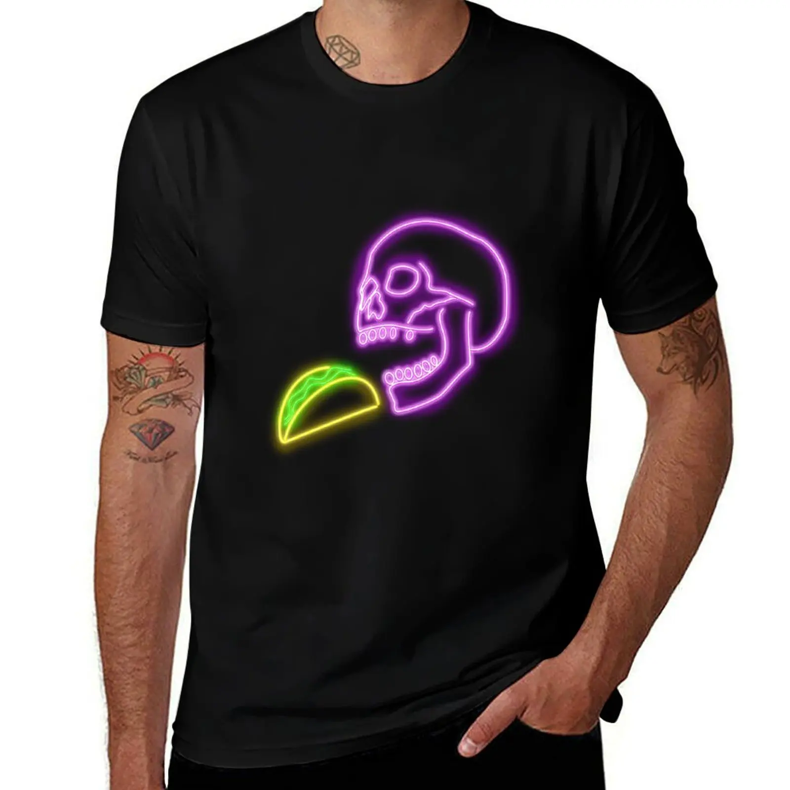Neon Skull eating a Taco - DibsOnTacos T-Shirt essential t shirt t shirt man cotton T-Shirt
Neon Skull eating a Taco - DibsOnTacos T-Shirt essential t shirt t shirt man cotton T-Shirt