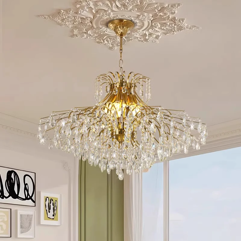 Copper Color K9 Rhombus Crystal Chandelier Quality Assurance 5 Years Suitable for Living Room Bedroom Bathroom Island Table Lamp
Copper Color K9 Rhombus Crystal Chandelier Quality Assurance 5 Years Suitable for Living Room Bedroom Bathroom Island Table Lamp