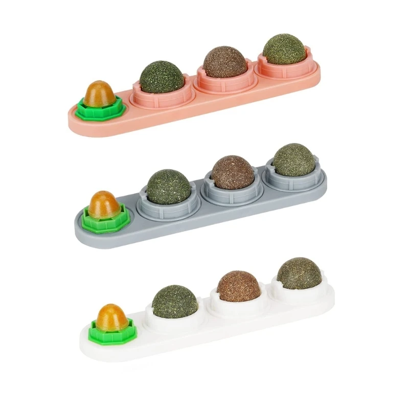 Catnips Ball Set Wall Mounted Rotatable Treat Toy Teeth Cleaning for Kitten Drop shipping
Catnips Ball Set Wall Mounted Rotatable Treat Toy Teeth Cleaning for Kitten Drop shipping