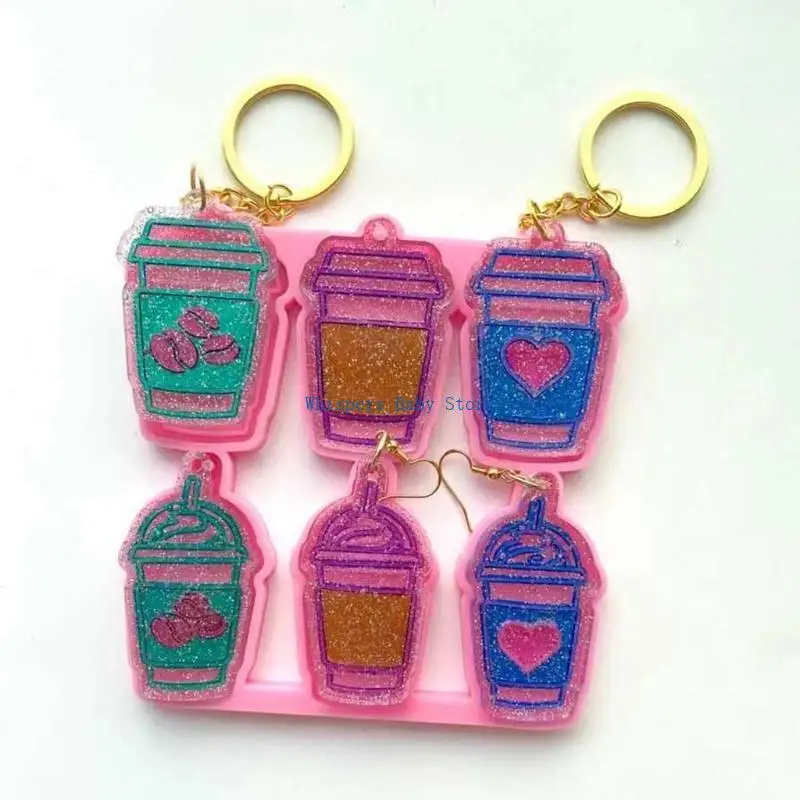 U90E Handmade 6 Coffee Cups DIY Crafts Mould Earrings Eardrop Danglers Silicone Mould
U90E Handmade 6 Coffee Cups DIY Crafts Mould Earrings Eardrop Danglers Silicone Mould