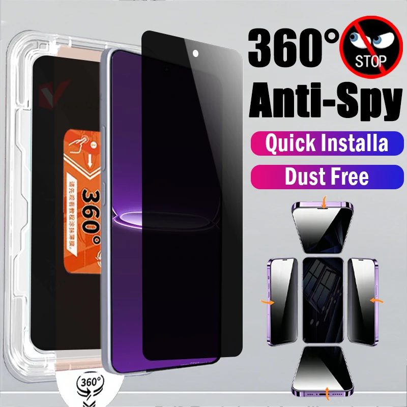 360° Privacy Protective Glass for Realme Neo8 Neo7 7X GT Neo 5 SE 3 2 Note 70 70T 60 60X Screen Protector Dust-Free Easy Install
360° Privacy Protective Glass for Realme Neo8 Neo7 7X GT Neo 5 SE 3 2 Note 70 70T 60 60X Screen Protector Dust-Free Easy Install