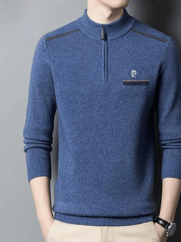 Мужской свитер Pierre Cardin Thiened Camere на молнии с высоким воротником, теплый шерстяной трикотаж, осень-зима 2024
Мужской свитер Pierre Cardin Thiened Camere на молнии с высоким воротником, теплый шерстяной трикотаж, осень-зима 2024