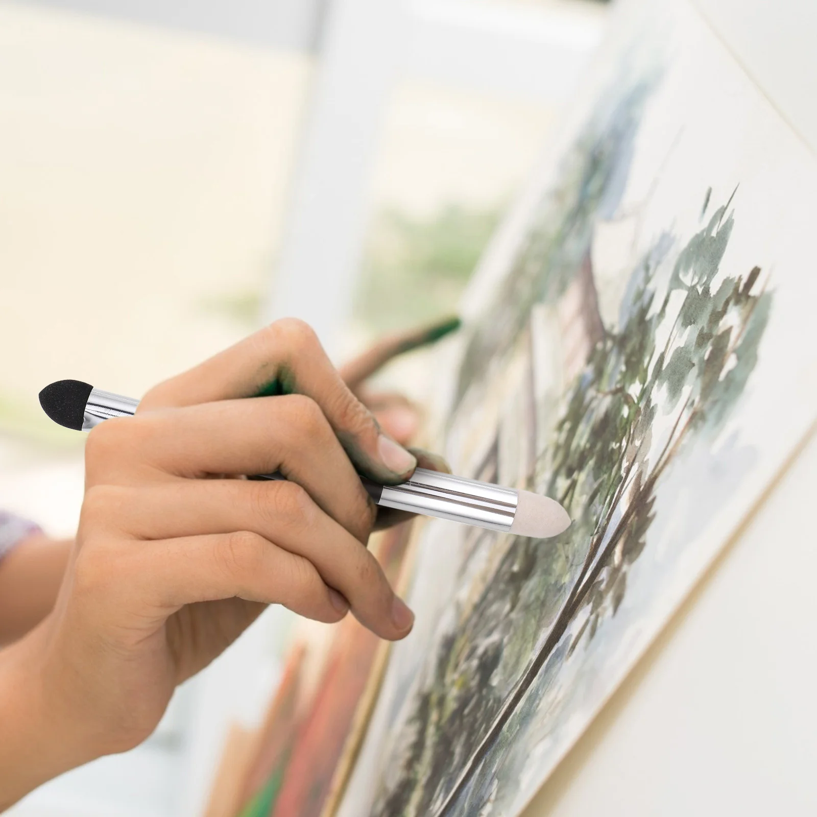 6Pcs Sponge Eraser Pens Detail Correcting Sketch Drawing Blenders Highlight Shadow Rubbing Sponge Brush Art Tools
6Pcs Sponge Eraser Pens Detail Correcting Sketch Drawing Blenders Highlight Shadow Rubbing Sponge Brush Art Tools