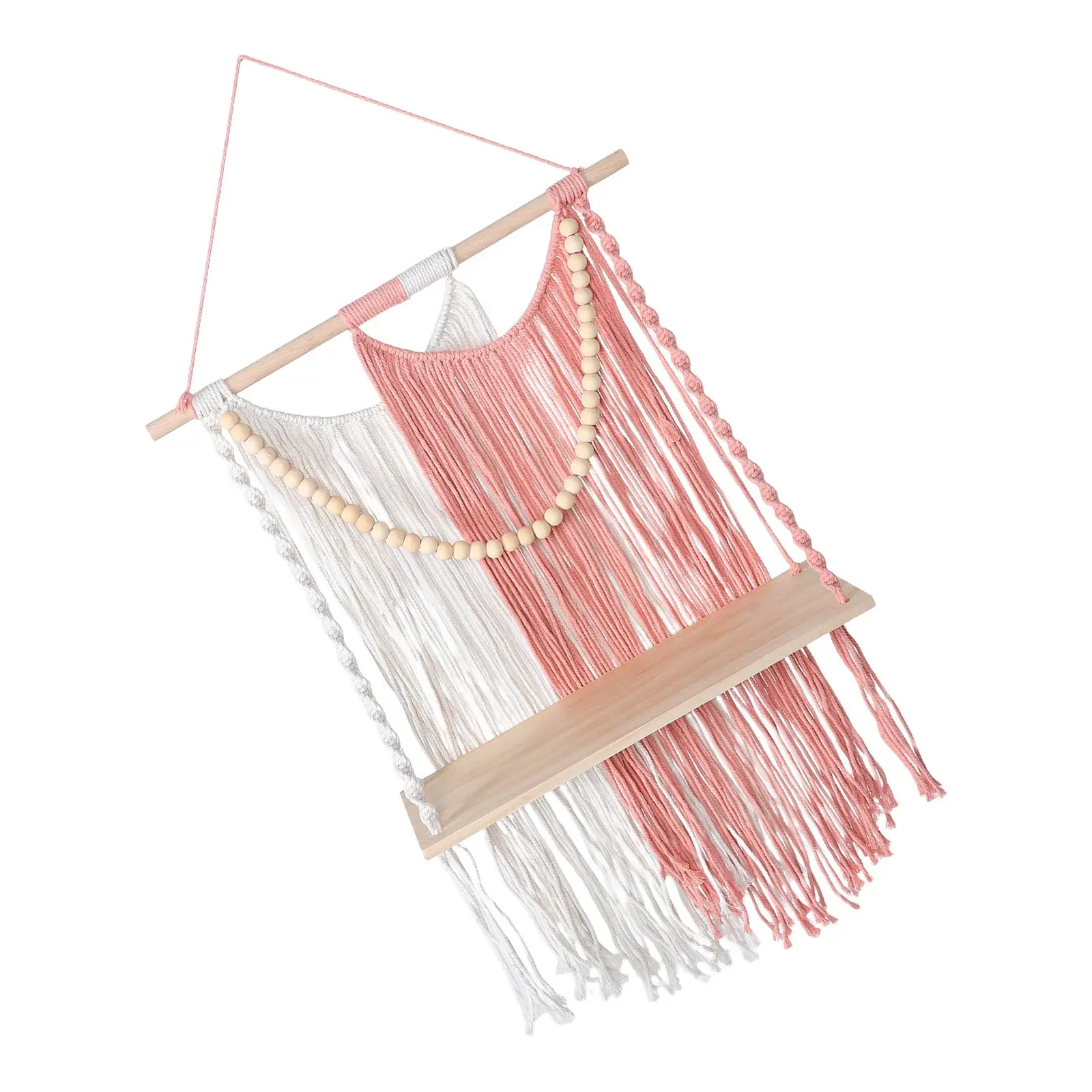Hand Woven Macrame Tapestry Decorative Shelf with Tassel Details for Boho Style Living Room Wall Hanging Fabric
Hand Woven Macrame Tapestry Decorative Shelf with Tassel Details for Boho Style Living Room Wall Hanging Fabric