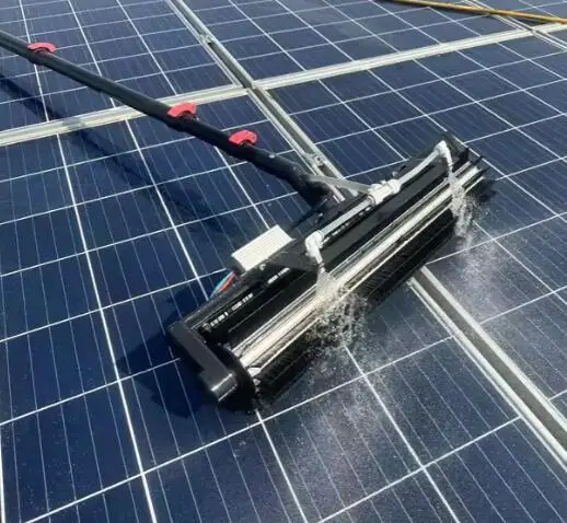 Solar Panel Cleaning Machine Kit Water Fed Pole Brush Roller Window Cleaner Glass Washing Equipment