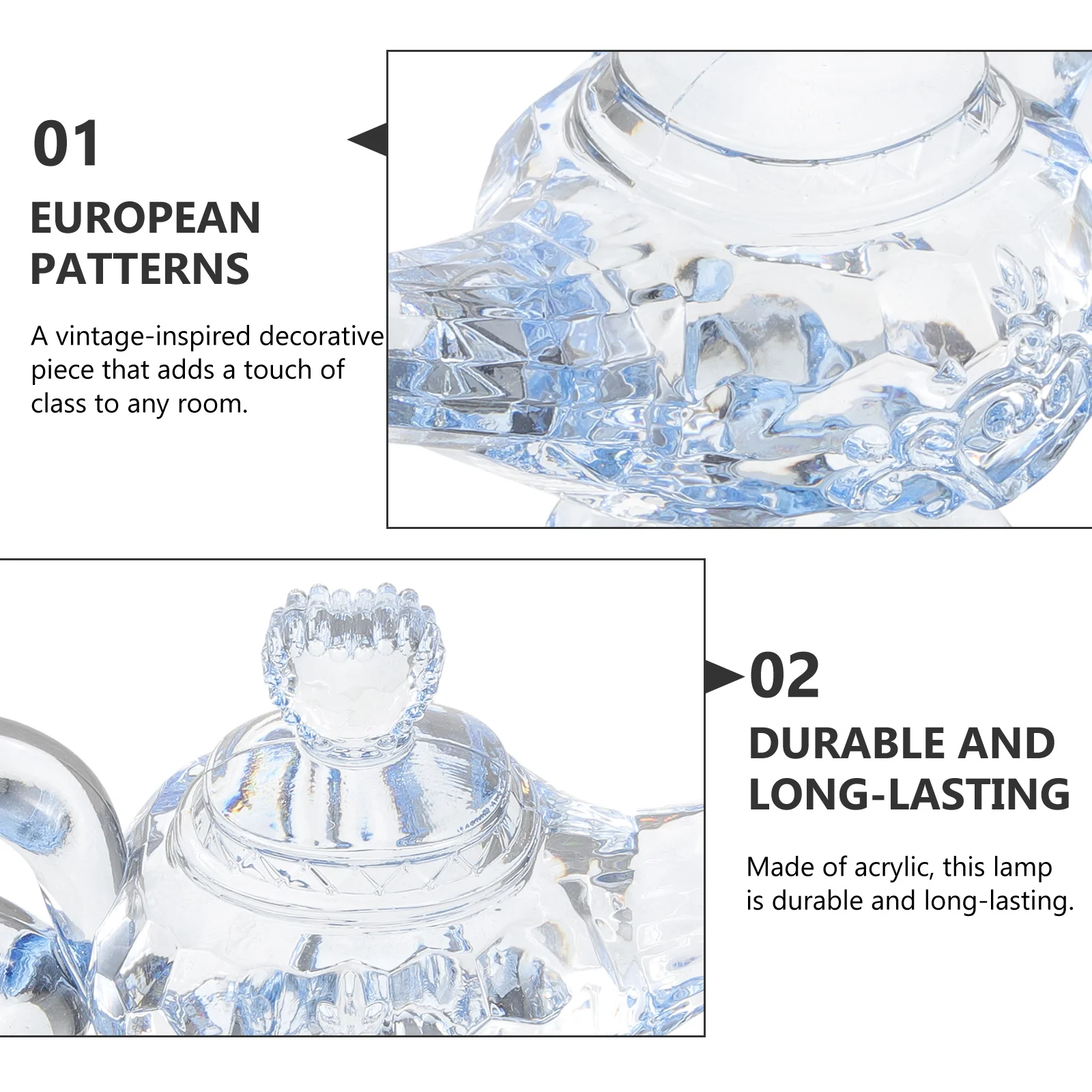 Lamp Decor Vintage Acrylic Tabletop Ornament Home Office Centerpiece Light Decoration for Room Aesthetic
Lamp Decor Vintage Acrylic Tabletop Ornament Home Office Centerpiece Light Decoration for Room Aesthetic