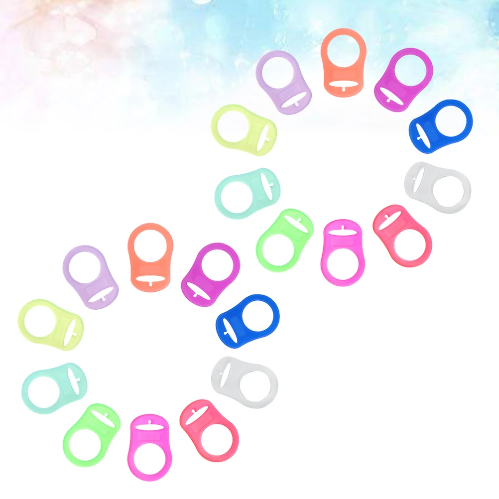 20 шт., зажимы для детской соски, держатели, прочный силиконовый материал, безопасный для детей, кольца-пустышки для новорожденных, легко прикрепляемые, разные цвета 
20 шт., зажимы для детской соски, держатели, прочный силиконовый материал, безопасный для детей, кольца-пустышки для новорожденных, легко прикрепляемые, разные цвета