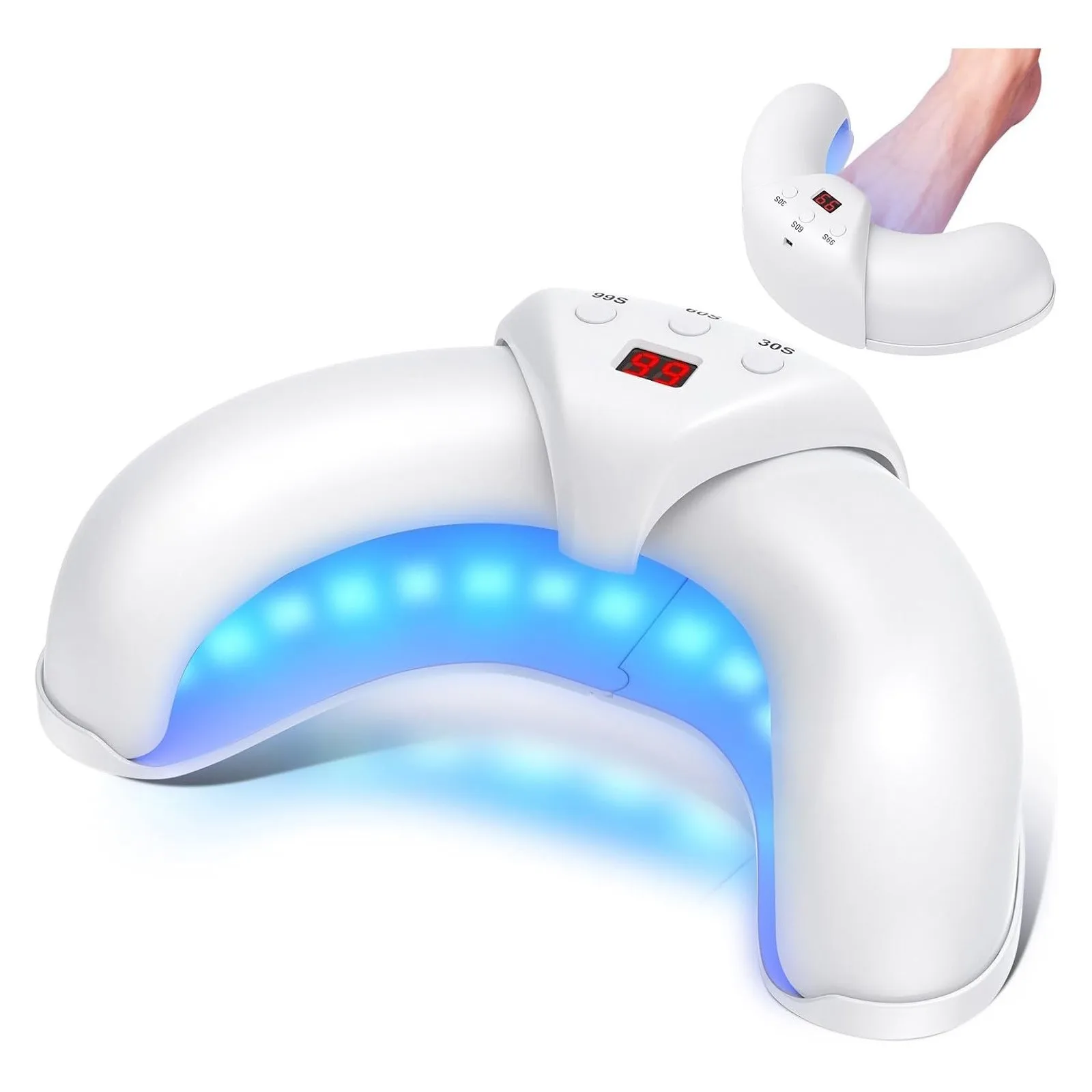 Nail Art Accessory Nail Lamp Led Nail Dryer Foldable Blue Light The Rapy Nail Lamp 22 Leds Lcd Display Portable Manicure Light
Nail Art Accessory Nail Lamp Led Nail Dryer Foldable Blue Light The Rapy Nail Lamp 22 Leds Lcd Display Portable Manicure Light