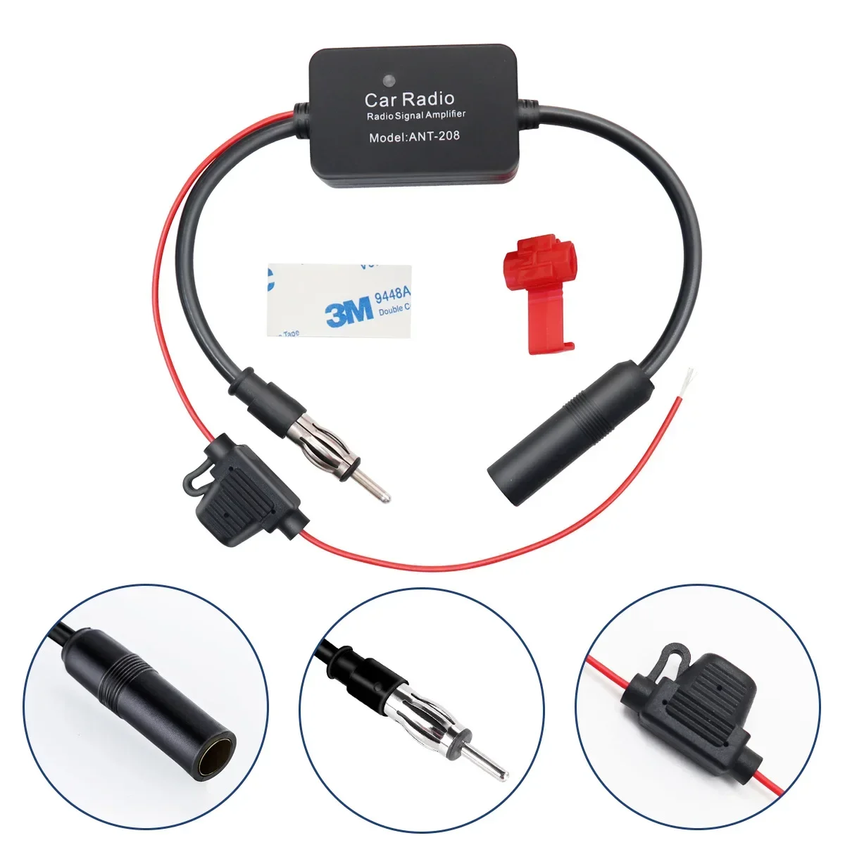 Factory Direct ANT-208FM Car Radio Antenna Amplifier AM DAB FM Antenna Amplifier
Factory Direct ANT-208FM Car Radio Antenna Amplifier AM DAB FM Antenna Amplifier