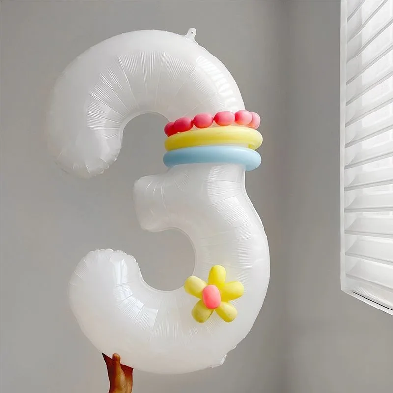 42inch White Number Balloon Birthday Age 1 2 3th Daisy Flower Balloons Children Party Photo Props Baby Shower Anniversary
42inch White Number Balloon Birthday Age 1 2 3th Daisy Flower Balloons Children Party Photo Props Baby Shower Anniversary