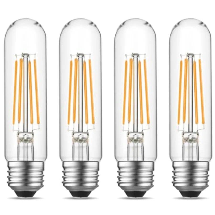 Dimmable E26 Edison Bulb, AC120V 2700K Light Bulbs, 6W Equal 60 watt 750LM Tubular T10 LED for Rustic Pendant, Chandeliers, Wal
Dimmable E26 Edison Bulb, AC120V 2700K Light Bulbs, 6W Equal 60 watt 750LM Tubular T10 LED for Rustic Pendant, Chandeliers, Wal