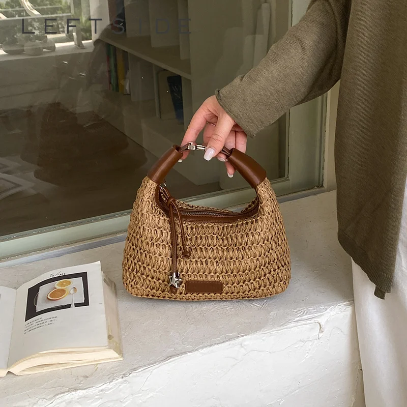 Women's Small Woven Straw Short Handle Crossbody Bags Female Elegant Daily Dating Shoulder Bags 2026 Summer Fashion Handbags
Women's Small Woven Straw Short Handle Crossbody Bags Female Elegant Daily Dating Shoulder Bags 2026 Summer Fashion Handbags