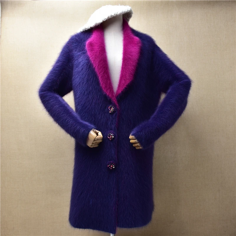 Top Quality Female Women Fall Winter Thick Warm Hairy Mink Cashmere Knitted Suit Collar Long Sleeve Loose Cardigans Sweater Coat
Top Quality Female Women Fall Winter Thick Warm Hairy Mink Cashmere Knitted Suit Collar Long Sleeve Loose Cardigans Sweater Coat