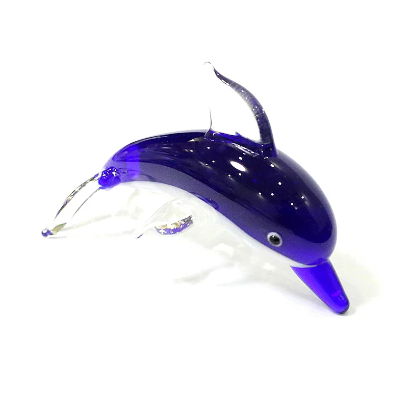 Dark Blue Murano Glass Dolphin Figurine Ornament Aquarium Supplies Home Table Decoration Collection Cute Sea Animal Small Statue
Dark Blue Murano Glass Dolphin Figurine Ornament Aquarium Supplies Home Table Decoration Collection Cute Sea Animal Small Statue