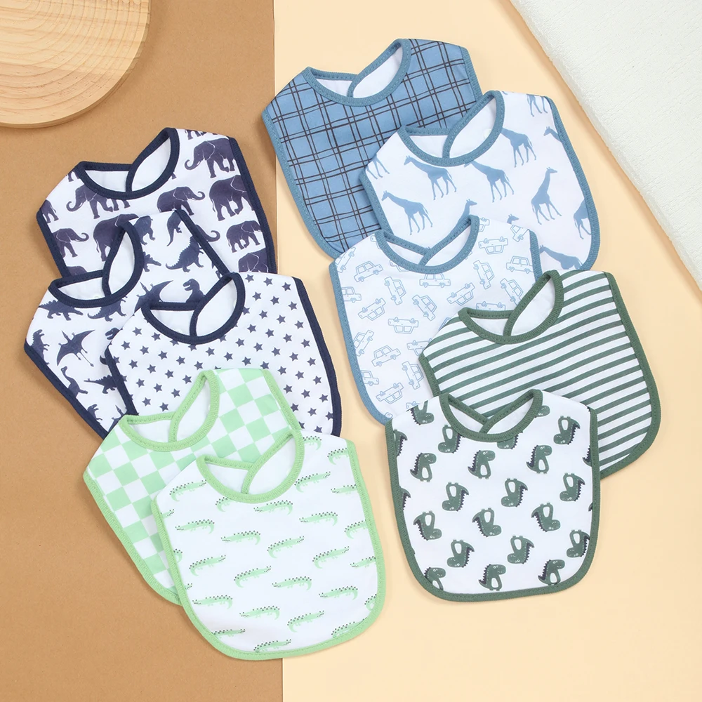 10 шт. детских нагрудников с регулируемой застежкой, водонепроницаемые нагрудники для мальчиков, мягкие впитывающие нагрудники для защиты от слюней и при кормлении
10 шт. детских нагрудников с регулируемой застежкой, водонепроницаемые нагрудники для мальчиков, мягкие впитывающие нагрудники для защиты от слюней и при кормлении