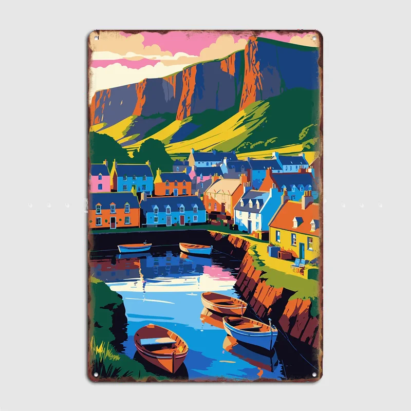 Colorful Coastal Village with Boats Metal Sign Bar Custom Bedroom Indoor Poster Home Wall Decor Posters Room Decoration
Colorful Coastal Village with Boats Metal Sign Bar Custom Bedroom Indoor Poster Home Wall Decor Posters Room Decoration