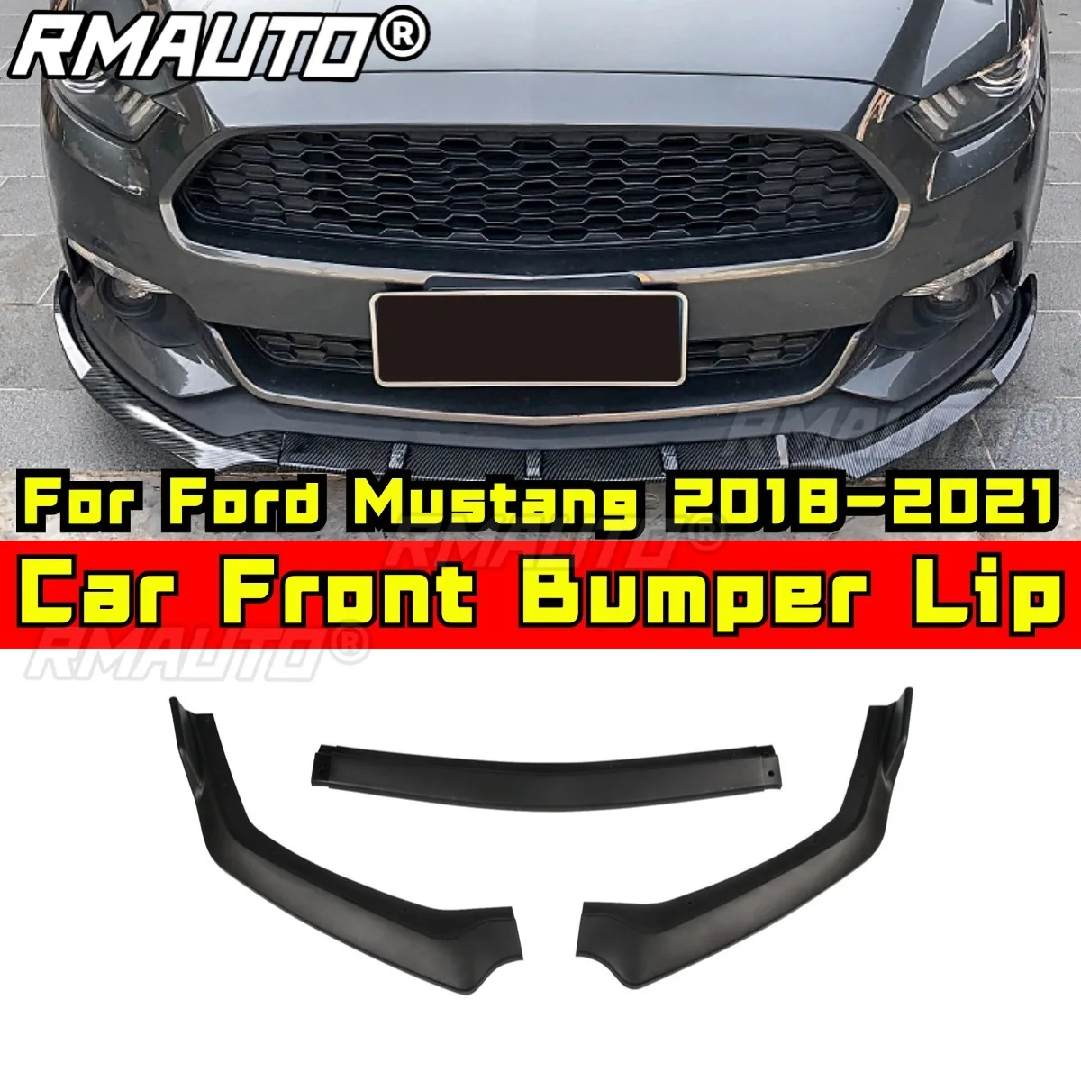 Car Front Bumper Lip Splitter Diffuser Spoiler Bumper Guard Body Kit For Ford Mustang 2018-2021 Car Accessories
Car Front Bumper Lip Splitter Diffuser Spoiler Bumper Guard Body Kit For Ford Mustang 2018-2021 Car Accessories