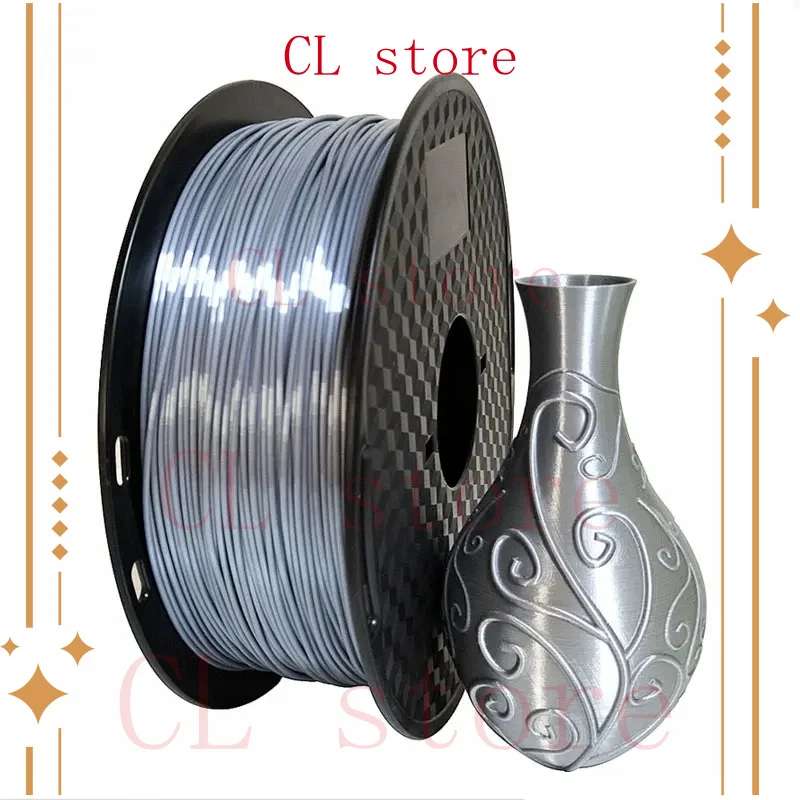 Шелковая нить PLA 1,75 мм, 1 кг, нить для 3d-принтера, шелковистый блеск, материалы для печати 3d-ручки, блестящий металлический металлик, как на ощупь Pla
Шелковая нить PLA 1,75 мм, 1 кг, нить для 3d-принтера, шелковистый блеск, материалы для печати 3d-ручки, блестящий металлический металлик, как на ощупь Pla