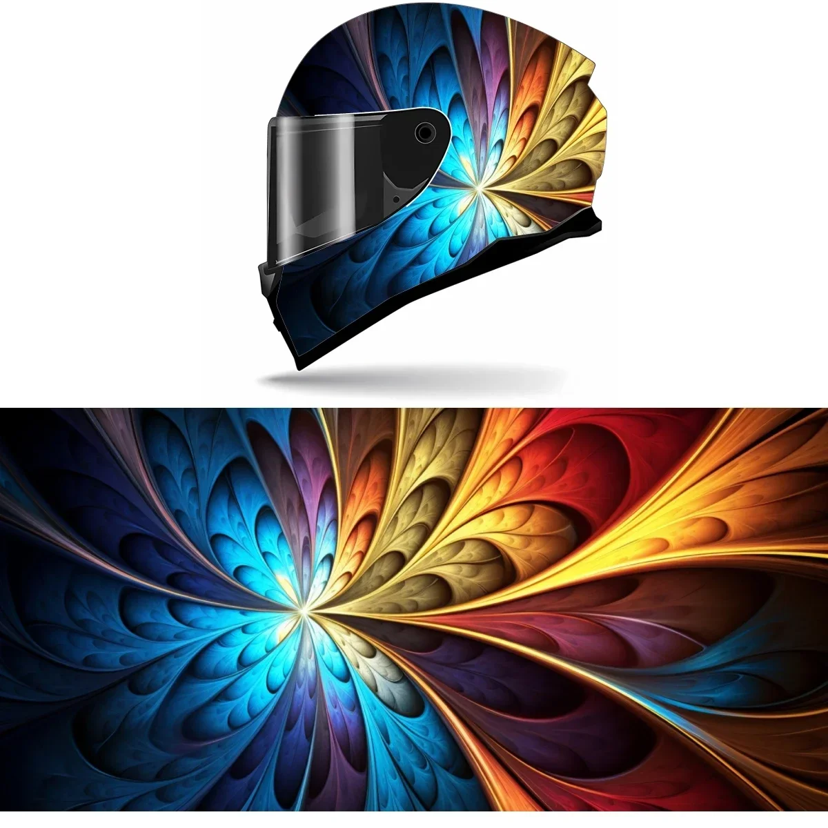 Fractal Art Full Helmet Wrap Sticker Motorcycle Helmet Racing Graphic Decal Vinyl Wrap Helmet Decor Sticker
Fractal Art Full Helmet Wrap Sticker Motorcycle Helmet Racing Graphic Decal Vinyl Wrap Helmet Decor Sticker