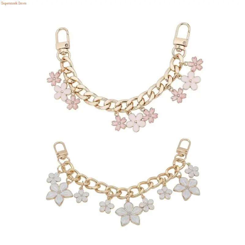 Q5WE Stylish Purse Handle Extender Flower Charm Chain Decorative Bag Chains Replacement for Handbags Crossbody and Wallets
Q5WE Stylish Purse Handle Extender Flower Charm Chain Decorative Bag Chains Replacement for Handbags Crossbody and Wallets