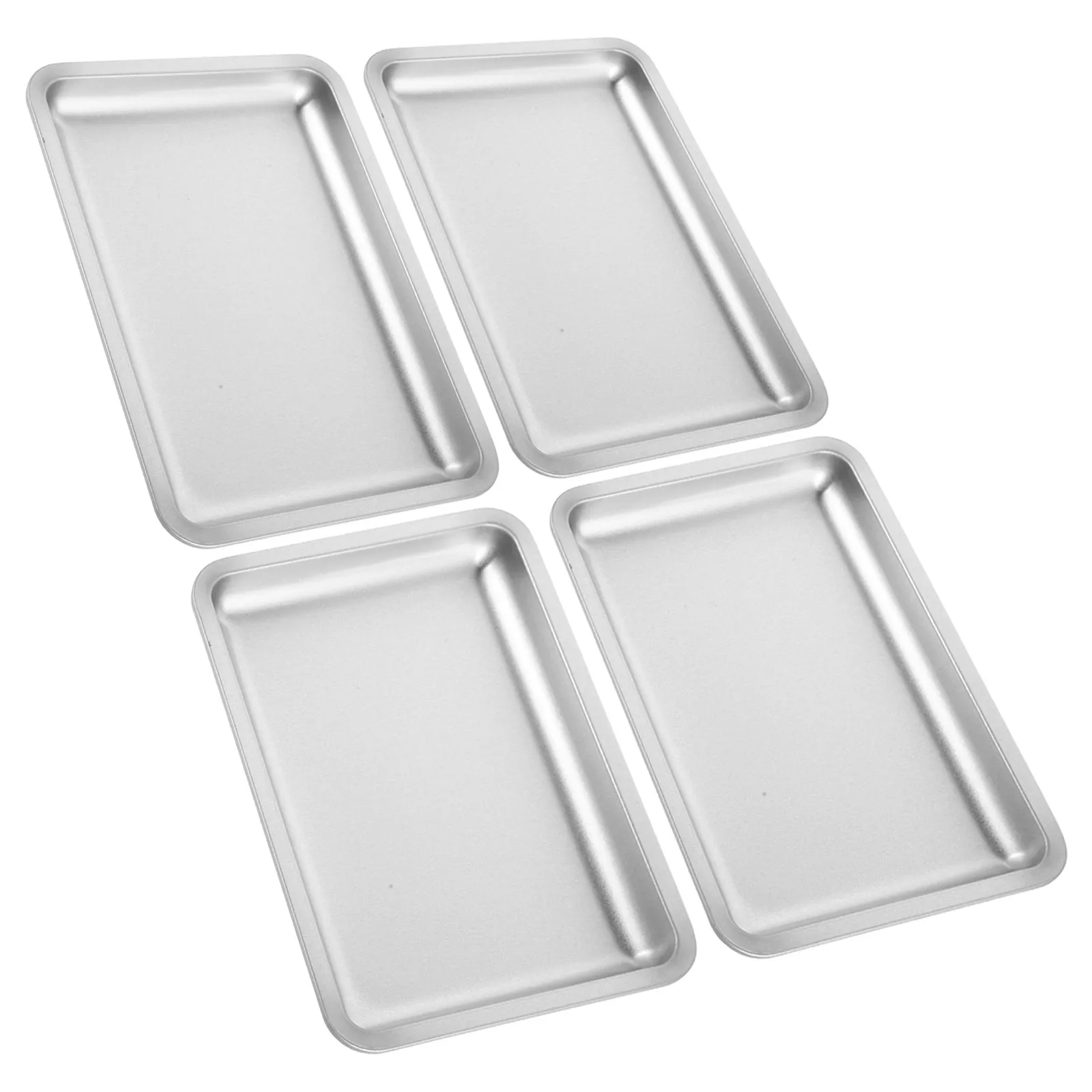 4Pcs Nail Tray for Desk Stainless Steel Nail Supplies Organizer Rectangular Metal Tray Professional Salon Manicure Tools Jewelry
4Pcs Nail Tray for Desk Stainless Steel Nail Supplies Organizer Rectangular Metal Tray Professional Salon Manicure Tools Jewelry
