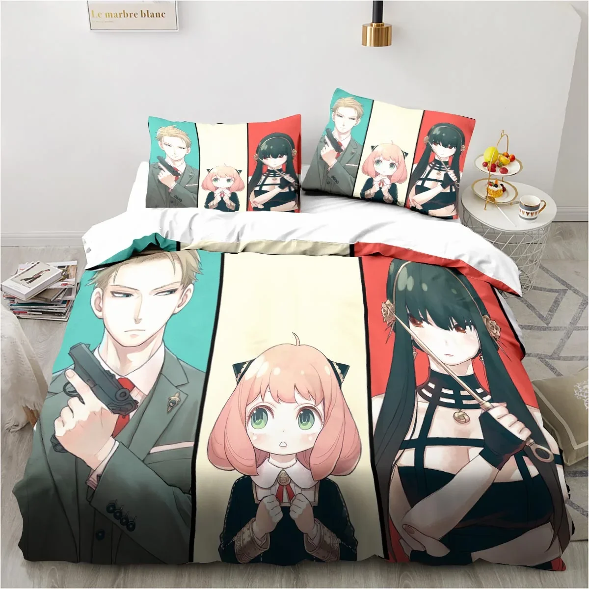 SPY×FAMILY Anime Comforter Bedding Sets 3Pcs Cartoon Duvet Cover Pillowcase Full Size Queen King Quilt Cover Single Double Bed
SPY×FAMILY Anime Comforter Bedding Sets 3Pcs Cartoon Duvet Cover Pillowcase Full Size Queen King Quilt Cover Single Double Bed