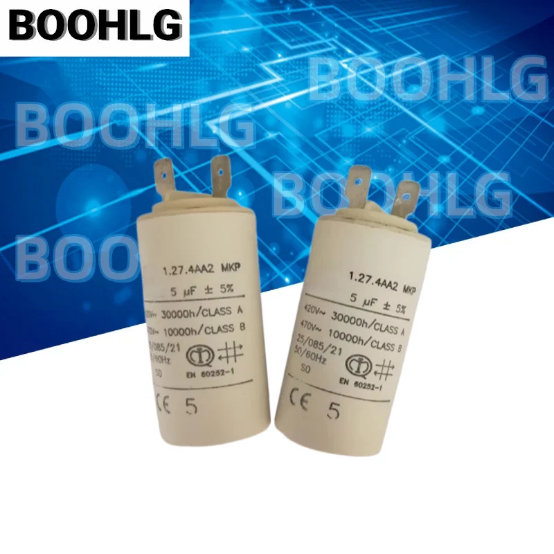 1PCS 5uF 1.27.4AA2 MKP inverter fan starting capacitor
1PCS 5uF 1.27.4AA2 MKP inverter fan starting capacitor