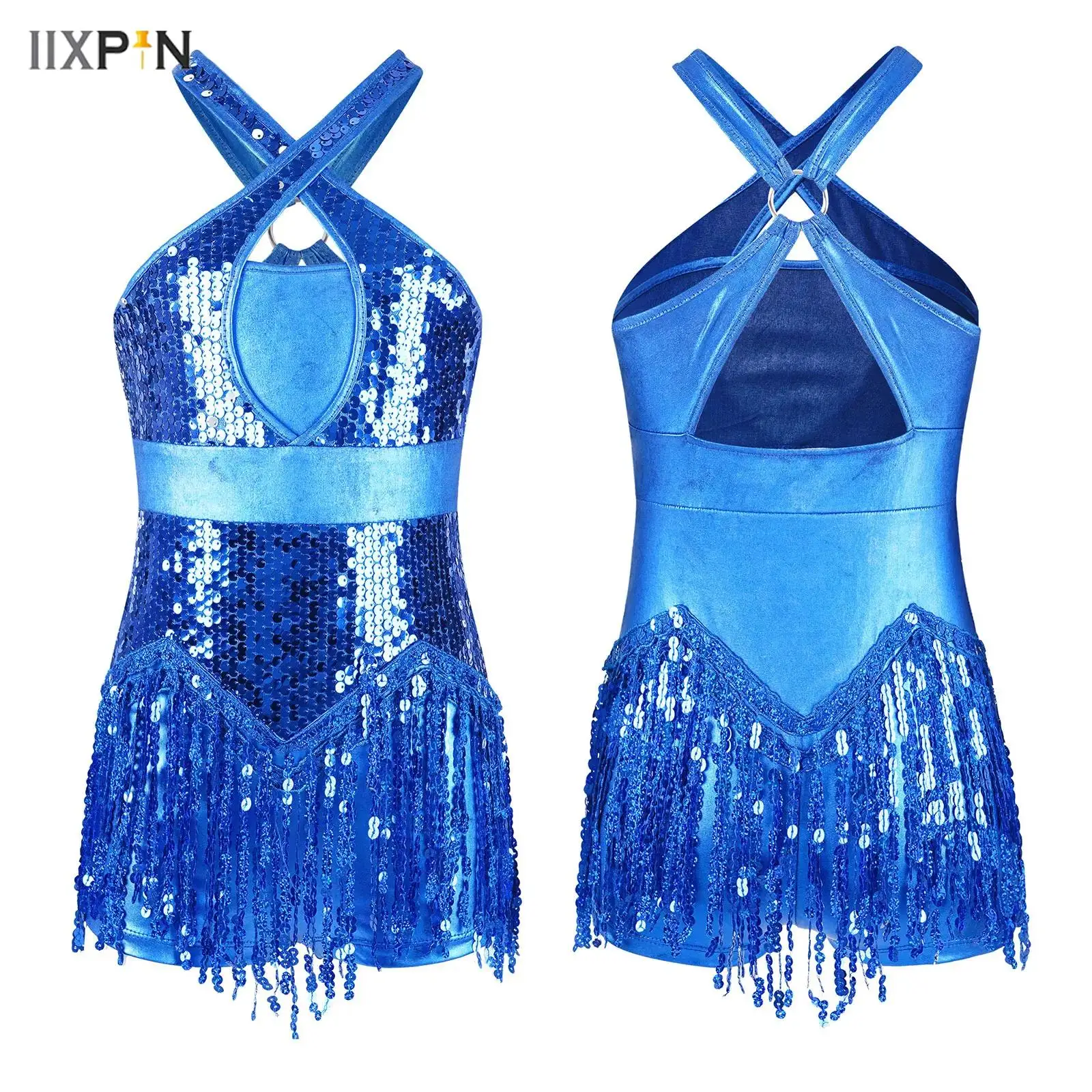 Kids Girls Latin Jazz Dance Dress Shiny Sequins Tassel Fringe Leotards Bodysuit Ballroom Samba Tango Cha Cha Dancewear Costume
Kids Girls Latin Jazz Dance Dress Shiny Sequins Tassel Fringe Leotards Bodysuit Ballroom Samba Tango Cha Cha Dancewear Costume
